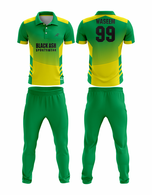 CRIC-2047 Custom Cricket Uniform: Premium Quality & Personalized Design