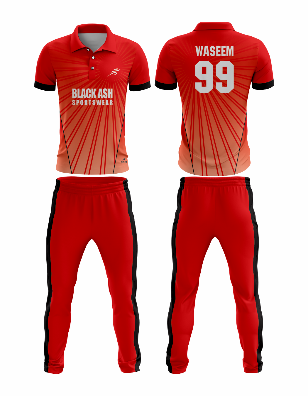CRIC-2037 Custom Cricket Uniform: Premium Quality & Personalized Design