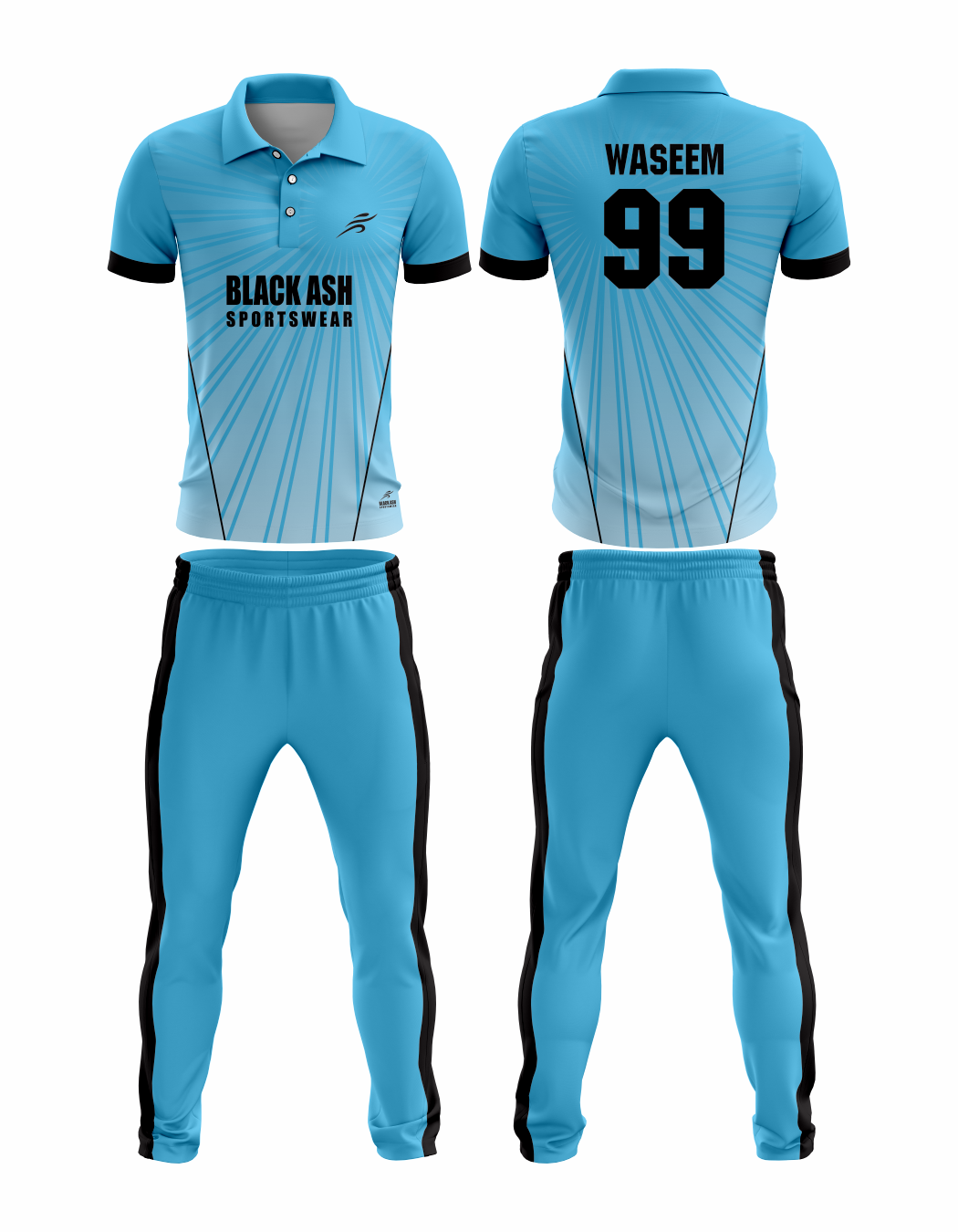 CRIC-2037 Custom Cricket Uniform: Premium Quality & Personalized Design