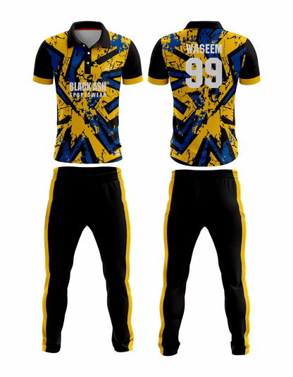 CRIC-2001 Custom Cricket Uniform: Premium Quality & Personalized Design