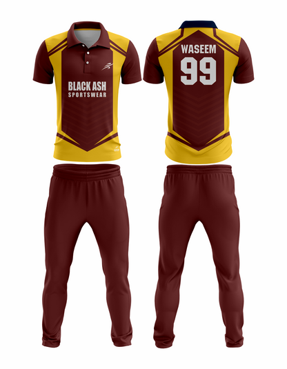 CRIC-2039 Custom Cricket Uniform: Premium Quality & Personalized Design