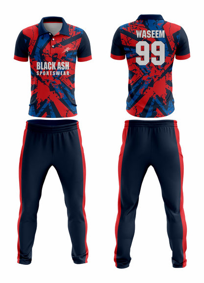 CRIC-2001 Custom Cricket Uniform: Premium Quality & Personalized Design