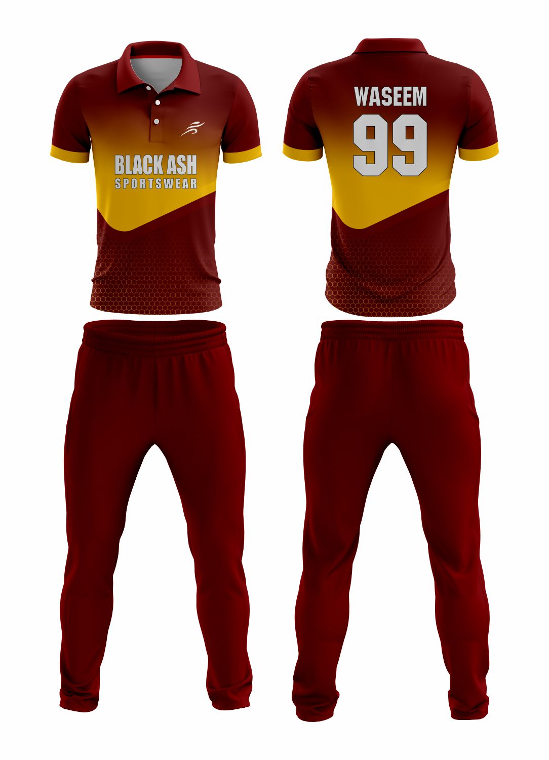 CRIC-2003 Custom Cricket Uniform: Premium Quality & Personalized Design