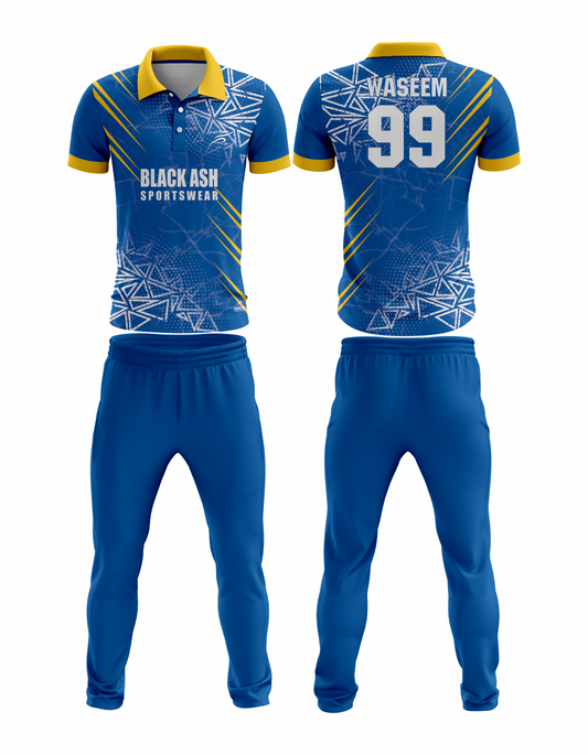 CRIC-2064 Custom Cricket Uniform: Premium Quality & Personalized Design