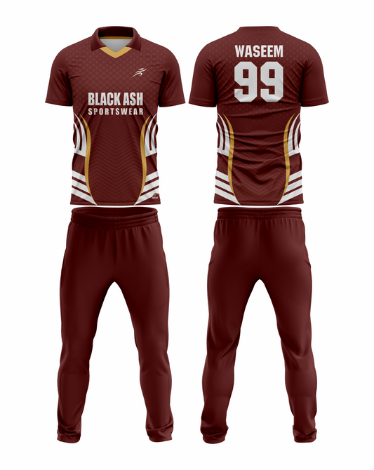 CRIC-2076 Custom Cricket Uniform: Premium Quality & Personalized Design