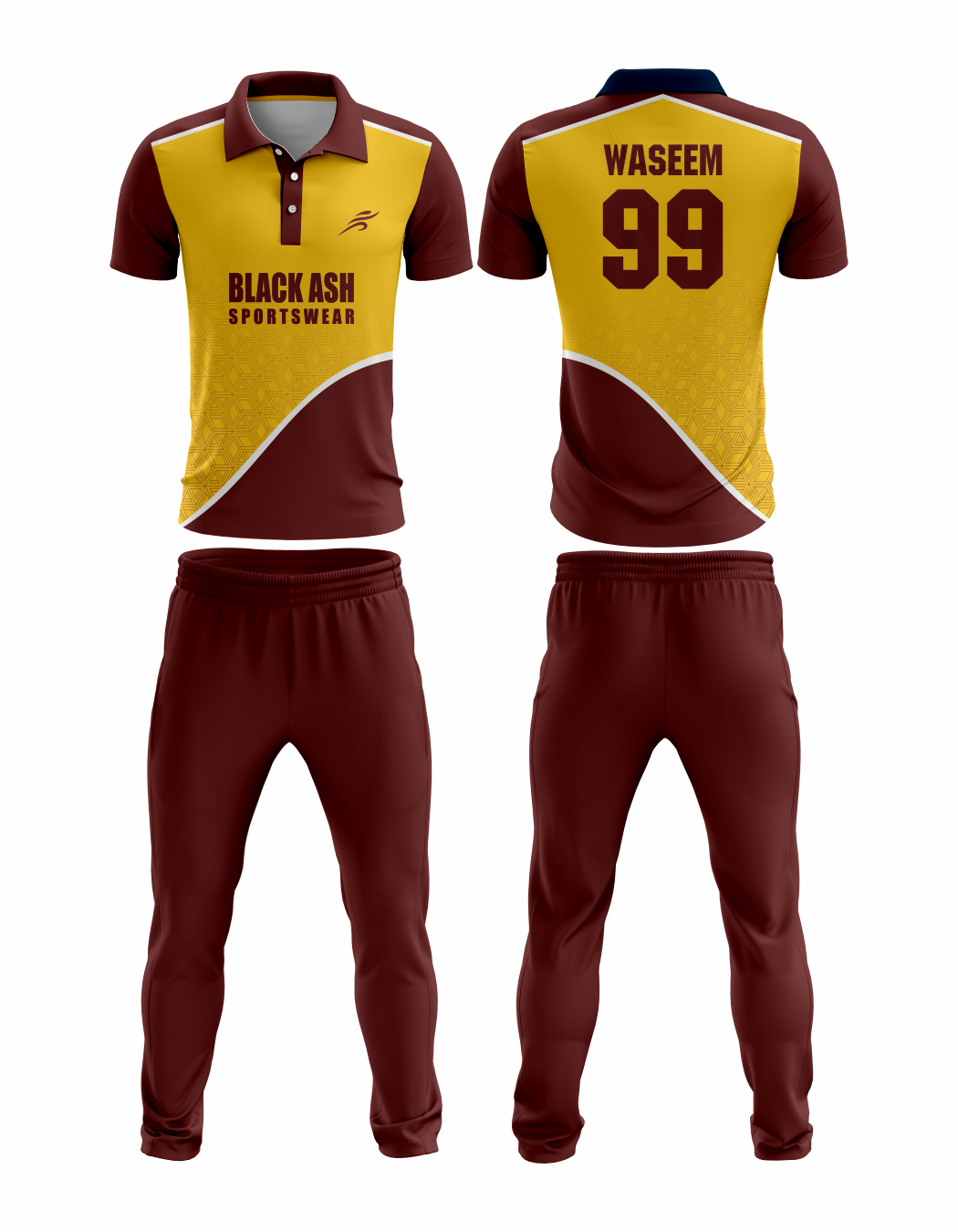 CRIC-2043 Custom Cricket Uniform: Premium Quality & Personalized Design