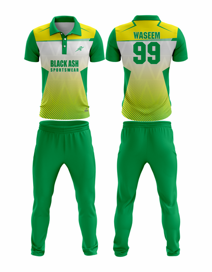 CRIC-2057 Custom Cricket Uniform: Premium Quality & Personalized Design